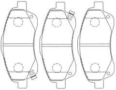 Комплект тормозных колодок AISIN A1N190